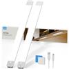LROLTEF Luce LED Sottopensile Cucina 50CM 3000mAh 4000K Luci con Sensore di Spostamento Sensore di Movimento Armadio Lampada Dimmerabile per Cucina Scale Soggiorno Camere da Letto 2P