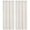 WOLTU Tenda Oscurante con Occhielli 2 Pannelli, 135x225cm, Crema