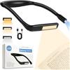HOTUT Collo Lampada da Lettura Ricaricabile, Luce per Lettura Libri a Letto - Luce da lettura 3 Colori Ricaricabile e Regolabile, Flessibile Lampada da Collo Studio, Letto, Viaggi, Lavoro a Maglia