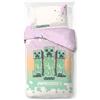 Jay Franco Set Copripiumino Singolo Minecraft Desert Creeper 100% Cotone - Biancheria da Letto - Include Federa per cuscino 50 x 70 cm