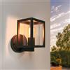 Ledvion - Lampada da parete industriale a LED Dimbaar, 7,5W, 2100K, IP44, Nero, Spot E27
