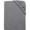 ZOLLNER Telo mare per lo sdraio - copri lettino 70x200 cm - lavabile a 60°C - misto cotone - con elastico - grigio - Certificato OEKO TEX (R)