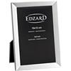 EDZARD Cornice portafoto Livorno per foto 10 x 15 cm, placcata in argento, anti-ossidazione