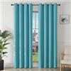 Joydeco Tende Oscuranti per Interni 2 Pezzi L 140 x A 200, Tende Termiche Isolanti con Occhielli per Soggiorno e Camera da Letto Moderne Blackout Curtains, Cian Azul