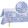 Home Direct Tovaglia Cerata in PVC, Lavabile, Copritavolo, Protezione per Tavolo, Blu, 100 cm X 140 cm,