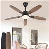 Homefire Ventilatore da soffitto a LED luce integrata - 112 cm,