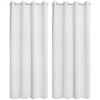 WOLTU Tenda Oscurante con Occhielli 2 Pannelli, 135x225cm, Bianco
