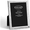 EDZARD Cornice portafoto Carpino, 13 x 18 cm, placcata in argento, anti-ossidazione, con retro in legno