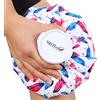 Neotech Care Borsa del ghiaccio per lesioni, gonfiore, mal di testa, sollievo dal dolore, primo soccorso, con coperchio a vite, riutilizzabile, ricaricabile e impermeabile (20 cm, design a piuma)