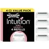 Wilkinson Sword Intuition Women's Razor with 4 Blades -