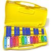Alysée-Metallofono con 25 Piastre Cromatiche, Astuccio con Maniglia e Mallets Inclusi, Strumenti Musicali a Percussione, Metallofono Scuola Media con 25 Tasti Compatto Facile da Trasportare, Xilofono