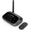 Avantree Oasis Plus 2 - Trasmettitore Bluetooth per TV con controllo del volume a distanza, supporta due cuffie, aptX‑Adaptive, passthrough soundbar, per TV con uscita ottica o AUX