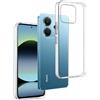 REY Cover in Gel TPU Trasparente per XIAOMI REDMI Note 14 4G, Ultra Sottile 0,33 mm, Morbido Flessibile, Custodia Silicone