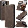 Monweicz Cover Compatibile con Redmi Note 13 5G, Custodia Portafoglio con Slot per Scheda, Protezione Completa Premium in Pelle PU, Flip Libro Magnetica Redmi Note 13 5G, Caffè