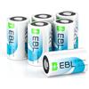 EBL Batteria al litio CR2, 3 V, 6 pezzi, 1000 mAh, massima potenza, CR15H270, batterie da 3 Volt, non ricaricabili