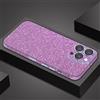VAOXTY Pellicola adesiva di lusso compatibile con iPhone 16 Pro Max, luccicante, per donne e ragazze, confezione da 2 pezzi, viola