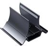 CHIZISX Supporto verticale per laptop con blocco automatico gravitante con base in silicone a dissipazione del calore e supporto per laptop in ABS salvaspazio