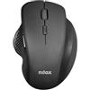 NILOX Mouse Ergonomico, Mouse Wireless con Selettore DPI, 10 Metri Copertura, Wireless Mouse con Sensore Ottico, Compatibile con Windows, Linux, Mac, Nero