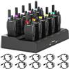 Retevis H777 Walkie Talkie Professionali, Ricetrasmittenti PMR446 con Caricatore a 10 Vie, PMR446 Radio Bidirezionale Senza Licenza, Radio con Cuffia per Commercio e Sicurezza (10 Pezzi, Nero)