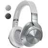 Technics EAH-A800E-S Cuffie Wireless, Auricolari Bluetooth Multipoint Over Ear, con Cancellazione Rumore e Microfono, 50 ore di Riproduzione, Argento
