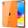 MoKo Trasparente Cover per iPad (A16) 11a Gen. 2025, Arancione Cosmico