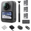 DJI Osmo 360 Combo Adventure con accessori, fotocamera 360 con immagini a 360° da 1 pollice, 3 batterie, video a 360° nativi in 8K, per sport, vlog (Osmo 360 Adventure Combo)