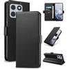 Yunubeyii Cover Libro per Moto Edge 70 Fusion,Nero | Blocco RFID,Luxury PU Pelle,Portafoglio,Card Holder,Magnetic Phone Custodia,Kickstand,Protettiva,Antiurto