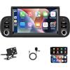LSLYA Autoradio per Fiat Panda 2013-2020 con CarPlay Wireless e Android Auto, Bluetooth Integrato, Touchscreen, Supporto FM, GPS e Mirror Link