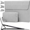 HYZUO 13,3-14 Pollici Borsa Custodia PC Portatile con Supporto Regolabile per MacBook Pro 14 M5/M4/M3/M2/M1 Pro/Max A3426 A3427 2026-2021, MacBook Air/Pro 13,3, 13,8-13,5 Surface Laptop, Grigio Chiaro