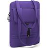 HYZUO 15-16 Pollici Custodia Imbottita per Laptop per MacBook Pro 15/16, 15 15,6 Dell/HP/Lenovo/Acer Notebook Chromebook, Borse a Tracolla Sottili da Donna Borsa Lavoro Quotidiana, Viola Mezzanotte
