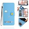 Jeffene Custodia Portafoglio a Libro per Samsung Galaxy S9+/S9 Plus (6,2 Pollici) con Porta Carte,Gatto Carino - Pelle PU Antiurto + Supporto Stand,Cover Libro Flip con Chiusura Magnetica,Blu