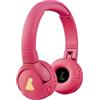 POGS The Gecko 2 - Cuffie wireless Bluetooth per bambini, pieghevoli, durevoli, per bambini dai 3 anni in su, volume limitato 85 dB, microfono, funzione di condivisione musica wireless (rosa)