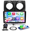 VECHTEL Autoradio 2G+64G Android 15 per Nissan Qashqai J10 2006-2016, 9'' IPS 1280*720P Schermo Tactile Stereo Auto co 5G Wi-Fi GPS Carplay Android Auto senza Fili USB Bluetooth EQ FM RDS Retrocamera