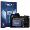 savvies Pellicola Vetro per Panasonic Lumix DC-S1 | 3 Pezzi Chiara Protezione Schermo Made in Germany 9H Lamina di Vetro Anti Graffio Senza Bolle