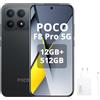 XIAOMI POCO F8 Pro 5G Smartphone da 12+512 GB, Tripla fotocamera da 50 MP con OIS, Schermo AMOLED da 6,59 120 Hz, Snapdragon 8 Elite,Hypercharge 100W,nero,Con caricatore da 120 W
