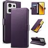 Yunubeyii Cover Libro per Xiaomi Redmi Note 13 5G - [Blocco RFID] Luxury PU Leather Portafoglio Card Holder Magnetic Phone Custodia con Kickstand, Cover Protettiva Antiurto, Viola