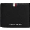 Tommy Hilfiger Portafoglio Uomo Th Prem Lea Mini Cc AM0AM13342BDS001, Nero, OS