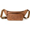 Berliner Bags Marsupio Sam in Vera Pelle, Formato Compatto con Tasche Multiple, da Indossare a Tracolla o in Vita, Uomo e Donna - Marrone