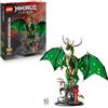 LEGO Ninjago Drago-Guardiano - Giocattolo da Costruire di Action Figure Snodabile con Minifigure del Maestro Wu ed Espositore Effetto Roccia - Regalo per Bambini 14+ Anni Fan di Monstrosity - 71847