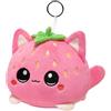 Generisch Peluche a forma di gatto, gattino alla fragola come personaggio giocattolo, per bambini, ragazze, donne, adulti, amanti degli animali domestici, compleanno, Pasqua
