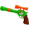 Generico Pistola Giocattolo 34 cm con Luci Suoni e Proiezione Immagini LED Revolver Bambini Tamburo Luminoso Palline in Movimento Gioco Cowboy Poliziotto Far West Pistola Luminosa con Effetti Sonori Colorati