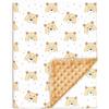 SUPERBE BEBE Copertina Neonato Invernale 100x135 - Coperta Pile Morbida Per Bambini In Cotone Oeko Tex - Coperta Culla Lettino 70x140 - Plaid, Pisolino, Scuola, Asilo Nido - Trapunta Leggera Lettino Con Sbarre