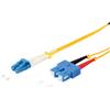 S-CONN maximum connectivity Cavo patch duplex LC/SC 9/125µ, OS1/OS2, giallo 10 m