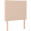 vidaXL Testiere 2 pz. Cappuccino-marrone 90x5x78/88 cm in Pelle finta