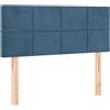 vidaXL Testiera blu scuro 90x5x78/88 cm Velluto