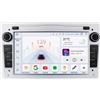 OEM Autoradio con navigatore per Opel Astra H, Corsa C & D, Agila, Combo, Antara, Vectra, Zafira, Meriva, Vivaro, Tigra | Grigio argento | 2002 - 2013 | Carplay & Android Auto | 1GB & 32GB | Radio con schermo | universale | 8 anni | con Bluetooth | 2003 …