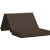 vidaXL Divano letto pieghevole vidaXL 80 x 67 x 45 cm, color taupe