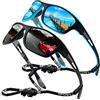 Perfectmiaoxuan Occhiali da sole polarizzati per uomo donna ciclismo montagna trekking guida pesca arrampicata sportivi cordino Notturna Antiriflesso Guida
