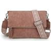 Gladdon borsa tracolla donna, borse donna con 3 scomparti, cartella con multitasche per contenere ciò di cui una donna ha bisogno, morbida e facile da usare