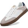 ARRIGO BELLO Sneakers Uomo Scarpe Ginnastica Comode Scarpe Tennis Sportive Skateboard Passeggio Bianco Marrone 42